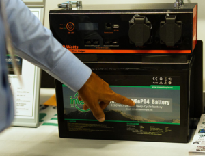Second-life batteries displayed by Inter Ethiopia as part of Ethiopian clean energy innovation at Ayrton Forum 2026